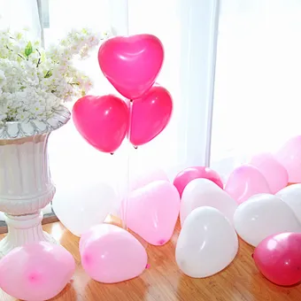 5/6 INCH High Quality customized  Heart Latex Balloons for  wedding Party Decoration Happy Birthday Balloons