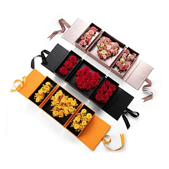 Gift Box Empty Flower Paper Wine Jewelry Chocolate Set Big Heart Rose Birthday Letter Shaped I Love You Custom Logo Luxury Lot