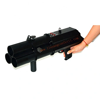 Electric confetti shooter 3 heads Confetti party popper Gun Machine 3 shots confetti Gun for Concert DJ wedding Party Decoration