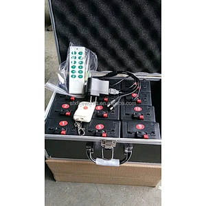 Fireworks Fountain Stage Decoration Party Wedding 1 small transmitter 8 firing units 1 flight case cold firework system set