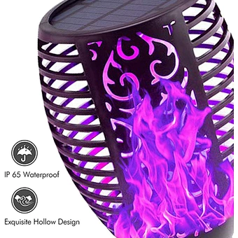 7 Changing Color Solar Outdoor Light Torch Christmas Landscape Decoration Garden Driveway Lawn Flickering Dancing Flame Lighting