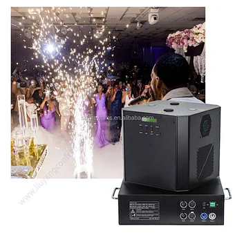Event Party Stage FX Wedding Decoration dj Sparkler Dual Head Rotation Fireworks Cold Flame Sparkuler Spin Dancing Spark Machine