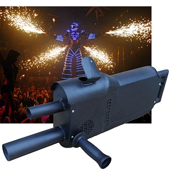Firing Ice Titanium Powder Sparkle Gun Fire Dj Party Disco Sparkler Firework Stage Decor Pyrotechnic Wedding Cold Spark Machine