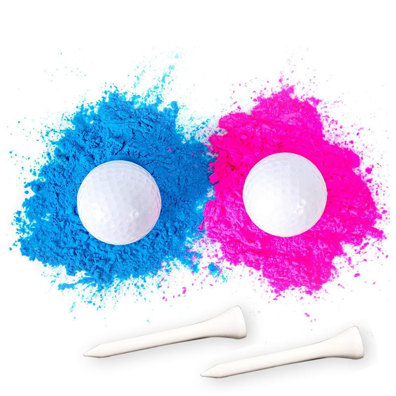 Gender Reveal Football Ball Blue Pink Holi Powder Baby Shower Party Decoration Supplies Kit 100% Biodegradable Exploding Soccer