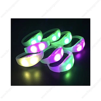 Concert Wireless Distance Illuminated Wristband Remote Control Dmx Flash Light Event Party Supplies Sound Activated Led Bracelet