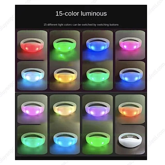 Concert Wireless Distance Illuminated Wristband Remote Control Dmx Flash Light Event Party Supplies Sound Activated Led Bracelet