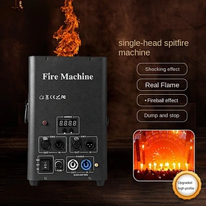 Theater Bar Performance Equipment Atmosphere Prop Dmx521 Stage Effect Spit Real Fire Dj Color Thrower Projector Flame Machine