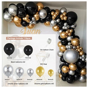 Arch Birthday Party Decoration Baby Shower Boy Decor Kid Globos Balon 1st One Year Girl Wedding Balloon Garland Kit