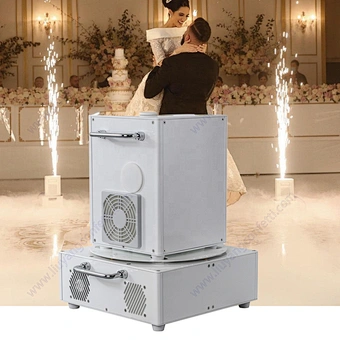 Dmx 512 Large Stage Equipment Special Effect Wireless White Power Bank Battery Source Wedding Decoration Cold Spark Machine