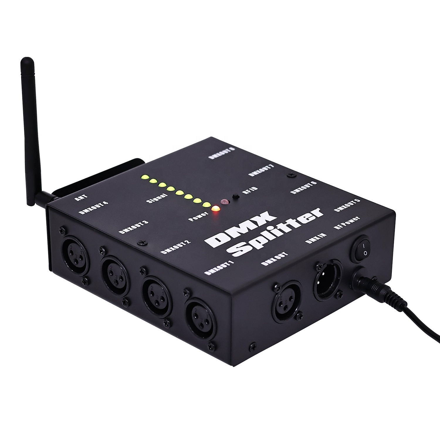 DMX signal amplifier repeater DMX Splitter 4 output ports AC 100-240V DMX controller 512