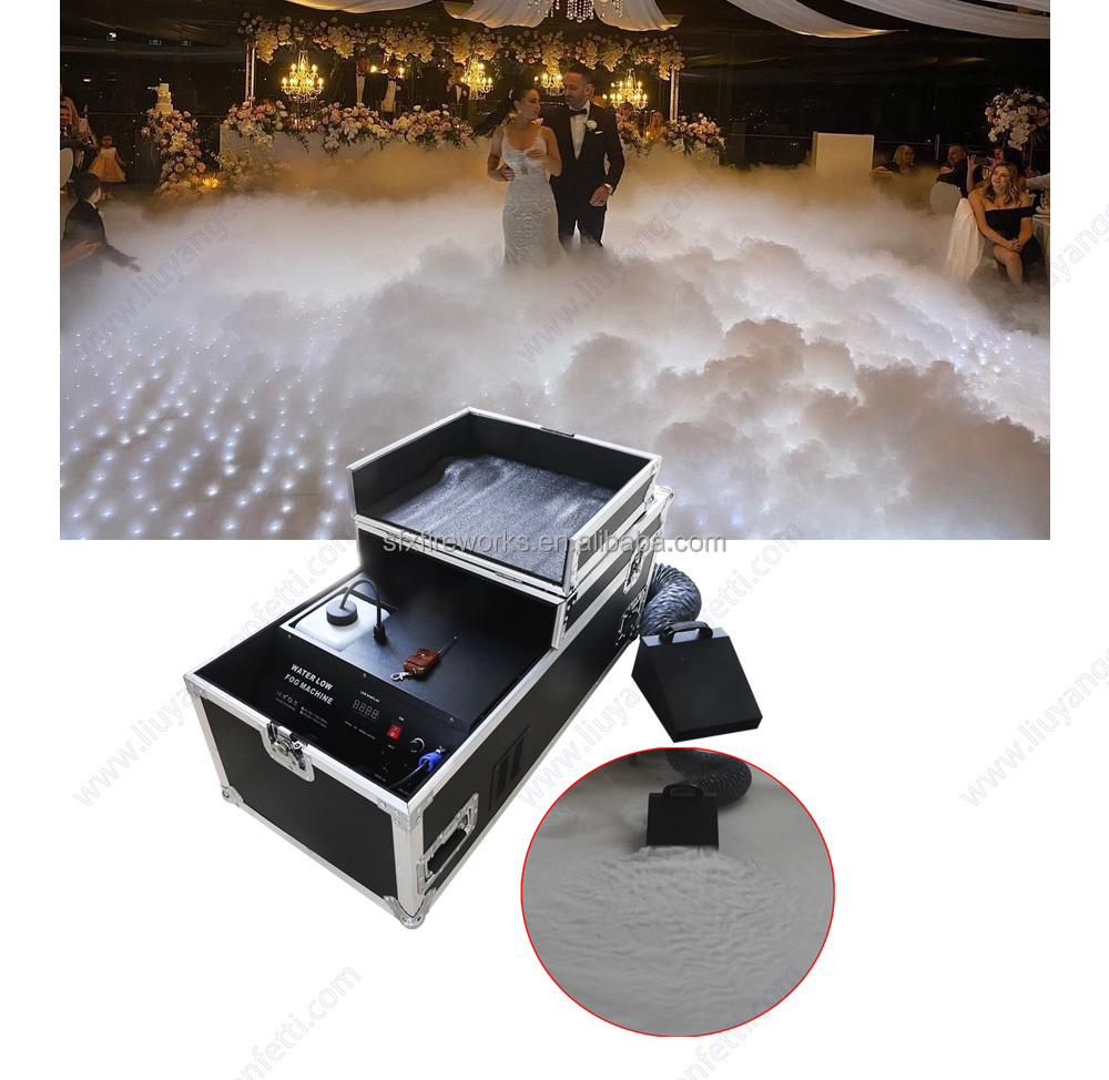 Dry Ice Water Base Dj Wedding Stage 3000w Smoke Sfx 2000w Effect Professional Mist Ground Smog Concert Low Lying Fog Machine