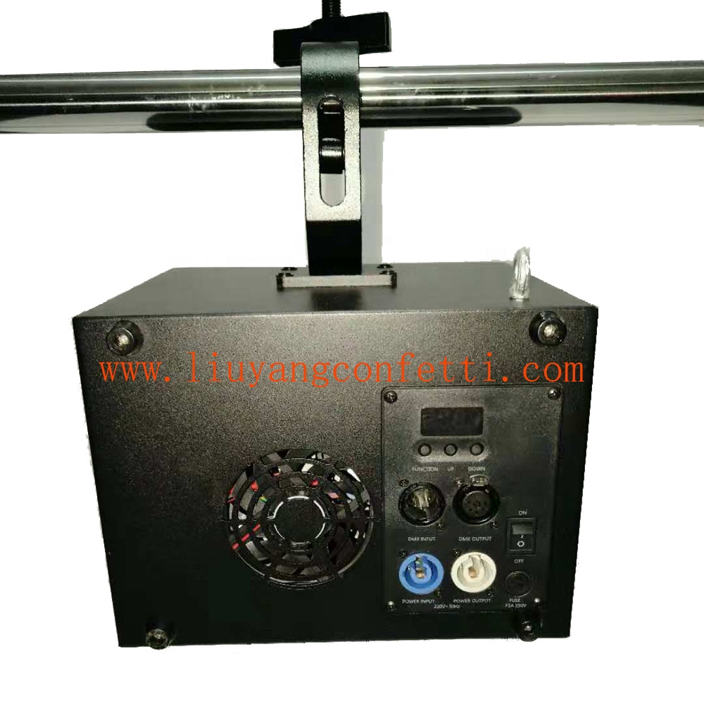 Remote DMX control waterfall spark fall cold pyro firework fountain spinning rainfall spark machine for party Wedding dj stage