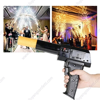 Hand Held Ignition Party Stage Fountain Firework Spark Firing System Machine Wedding Pyrotechnic Cold Gun Pyro Mini Fire Shooter