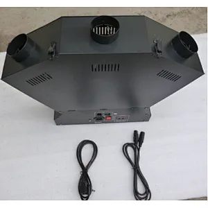 stage effect DMX control 3 heads fan shape flame projectors