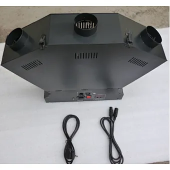 stage effect DMX control 3 heads fan shape flame projectors