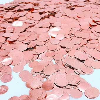 Circle Dot Mylar Wedding Bridal Engagement Birthday Party Decoration Glitter Round Table Foil Metallic Rose Gold Confetti