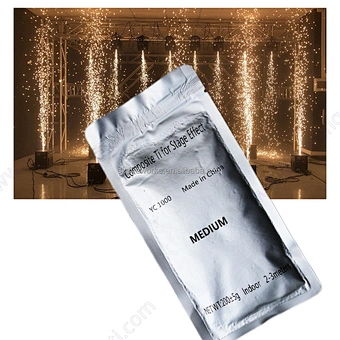 Composite Ti Powder 200G Titanium Metal Granules Cold Pyro Fireworks Powder MSDS Cold Spark Machine Powder for Sparkler Machine