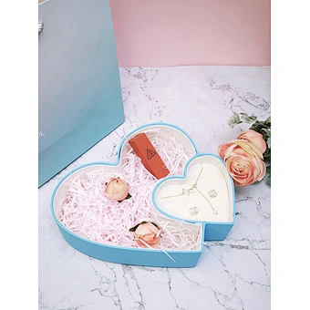 Valentines Luxury Paper Wedding Heart Shape Hand Multi function Jewelry Storage Eternal Love Packaging Custom Flower Gift Boxes