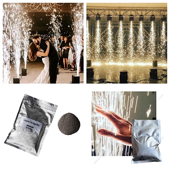 Stage Event Party Ti Powder 200g Stage Effect Smokeless Safety Powder Cold Spark Machine Wedding Pyrotechnics Metal Dust Sparkly