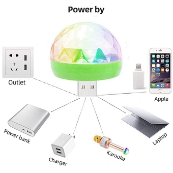 Stage Light Party Mini Effect Usb Dj Disco Car Atmosphere Rgb Music Lamp Home To Apple Android Phone Led Small Magic Ball