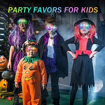 Jumping Acrylic Party Cyberpunk Plastic 2023 Shutter Toys Tiktok Colorful Luminous Bar Music Festival Technology Led Glasses