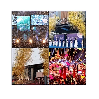 New co2 paper confetti cannon machine air big jumbo dmx blower for wedding party Concert Music Festival Celebration