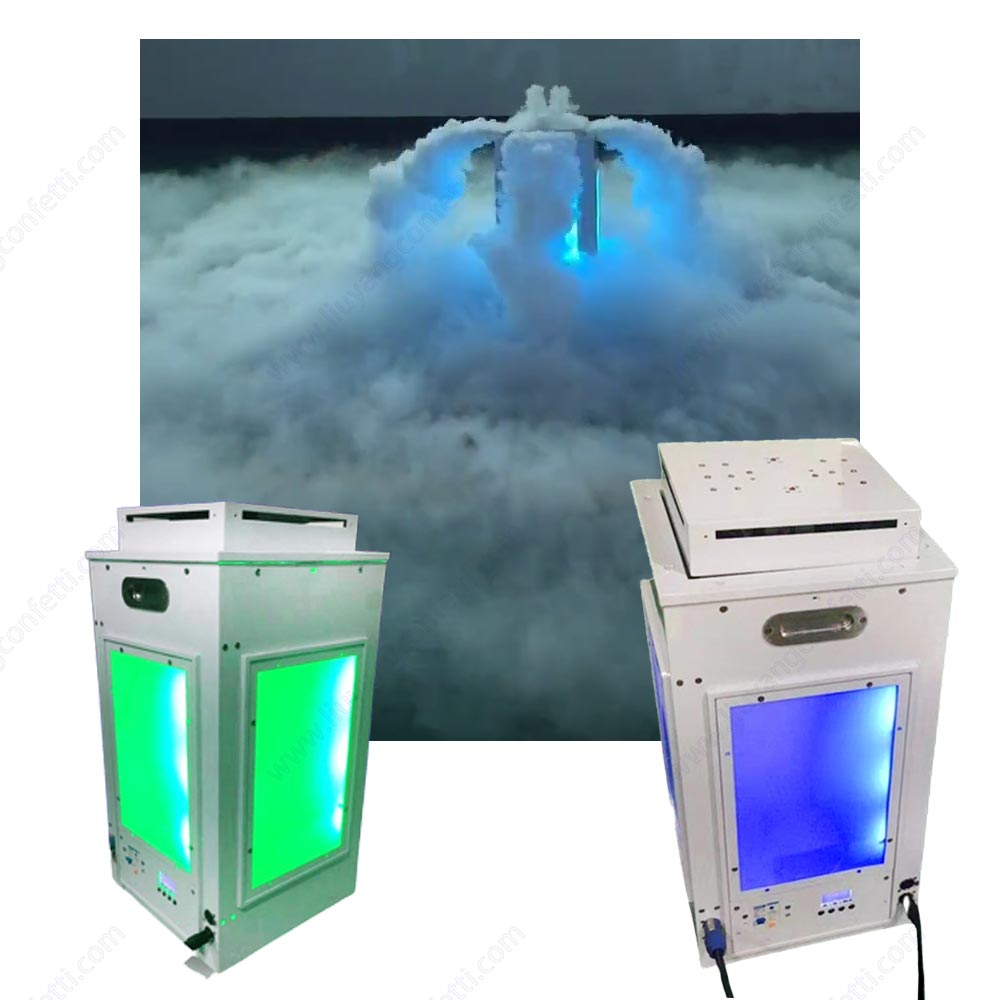 600w Couple Entry Low Ground Fog Stage Party Water Smoke Intelligent Lifting Effect Road Guide Wedding Dj Equipment Dry Ice Mach
