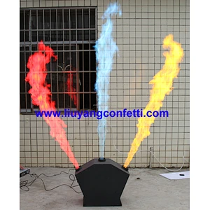 Dmx stage disco club dj special effect color fire professional audio lighting equipment 3 way Triple-way flame projector machine