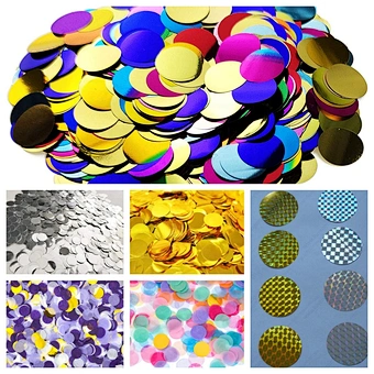 30colors Customized 1.5cm Wedding Favors Round party use paper confetti
