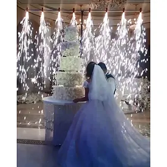 Centerpieces Table Backdrop Cold Pyro Waterfall Pyrotechnic Fireworks Firing System Event Wall Decor Wedding Decorations
