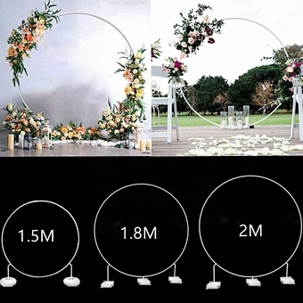 Round Balloon Arch Holder Bow of Balloon Circle Wreath Balloon Stand Wedding Birthday Party Decor Baby Shower Background