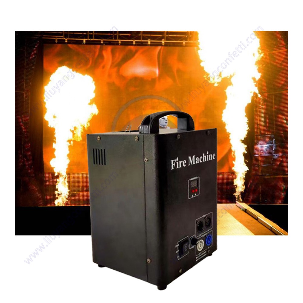 Safe Dmx Control Celebration Dj Wedding Party Stage Disco Show Ce Spray Thrower Artificial Light Fire Machine Flame Projector