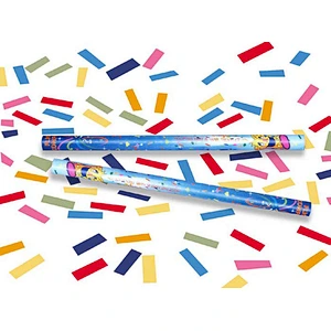 Biodegradable mix color Tissue Confetti Wands Confetti Flick Stick confetti stick for wedding stage concept party festival shows