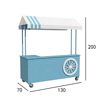 Good Quality White Stainless Steel New Wedding Design Champagne Cart For Events