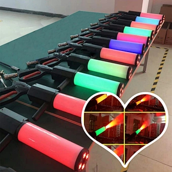 RGB LED CO2 dj gun party wedding concert stage effect smoke gun pistol disco DJ LED CO2 jet machine CO2 dj gun