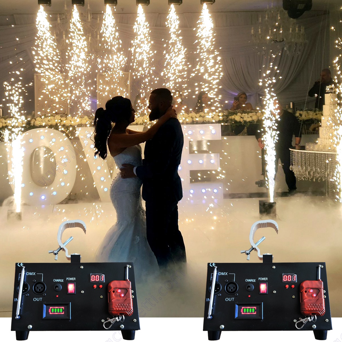 Pyrotechnic 2020 New Hot Sale Party Supplies Stage Fountain Waterfall Spark Fall Cold Spark Machine For Wedding Decoration