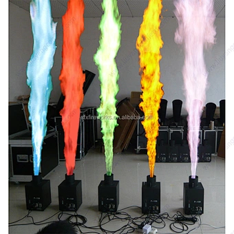 Colorful flame 200w DMX fire machine stage fire effect colorful flame projector for wedding party festival celebration