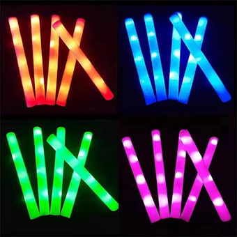 Promotional LED Glow Foam Stick, Light Up Foam Baton For Party Wedding and Concert