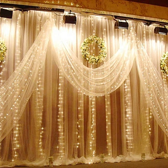 300 Led Curtain Fairy Christmas new year Wedding Party 3m Decorative Waterproof Outdoor Garden Home Decoration String Lights