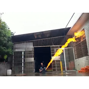 DMX control cabeza móvil 8 metros de altura proyectores de llama para concierto espectáculo de fuegos artificiales