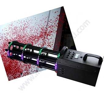 Hand hold electric Color Paper Fireworks Shooter Machine Papier 6 Shots Recharage Battery Confetti Gun for Disco Night Club dj