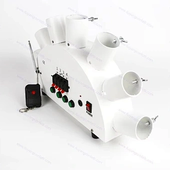 Indoor Pyrotechnic Cold Pyro Fountain Fireworks Firing System For Wedding Stage fan shape 7 shots