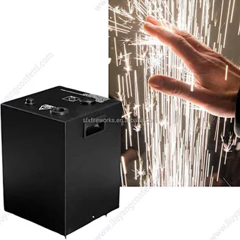 Electronic Cold Pyro Spark Fire Works Sparkler Machine Wedding Event Dmx512 Cold Spark Effect Machine 600W with Wireless Remote