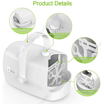 Automatic Dj For Party Wedding Kids Professional Stage Effect Toys Making Blower Plastic Electric Battery Bubble Machine