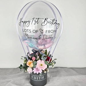 Hot Air Isolation Gifting Happy Birthday Set Custom Party Decor Supplies Decoration Surprise In Box Balloon Gift