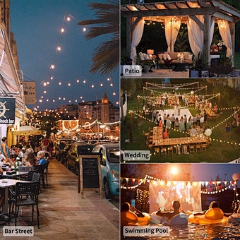 G40 10w 25feet Wedding Party Led Hot Selling Weatherproof Perfect Patio Outdoor Garden Decoration Bulb String Lights