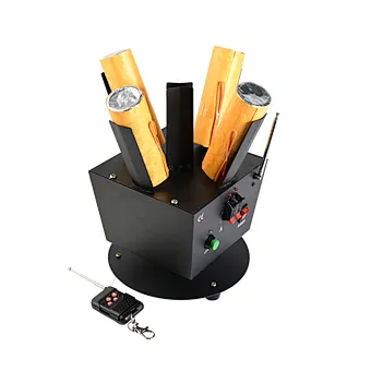 Remote control rotating indoor pyrotechnic stage fountain machine fireworks firing system cold pyro machine for wedding decor