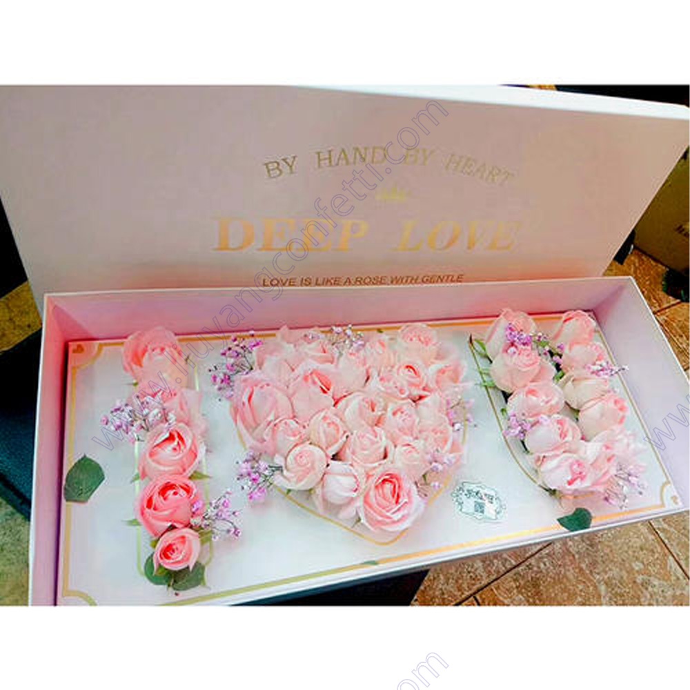 2022 I Love You Card Gnome Packaging Women San Valentin Saint Set Rose Flower Box Valentines Day Gift