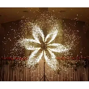 Fireworks Fountain Remote control double electric windmill equipment with AA battery for Stage Decoration Party Wedding