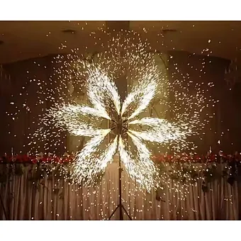 Fireworks Fountain Remote control double electric windmill equipment with AA battery for Stage Decoration Party Wedding